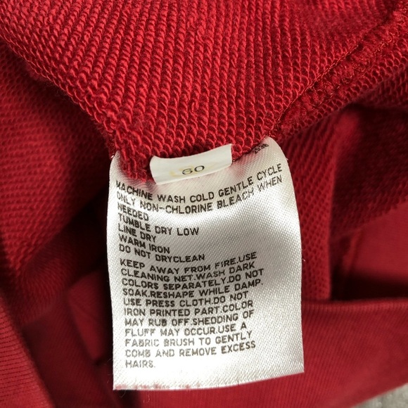 UNIQLO x LOONEY TUNES WB Long Sleeve Sweat Pullover Red Hoodie‎ Size XL - Picture 10 of 10